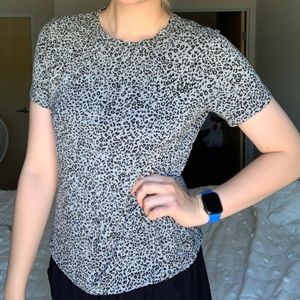 Gray Leopard Tee